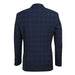 564-3 Men's Slim Fit Wool Blend Stretch Checked Suit