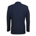 564-3 Men's Slim Fit Wool Blend Stretch Checked Suit
