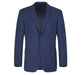 292-6 Men's Slim Fit 2-Piece Single Breasted Check Dress Suit