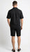 Men’s Black Walking Suit with Short – Classic Leisure and Casual Outfit