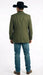 Men’s Olive Green Western Blazer Jacket, Classic Cowboy Style Sport Coat for Casual Formal Wear with Jeans