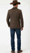 Men’s Brown Western Tweed Herringbone Blazer Jacket – Classic Cowboy Style Sport Coat for Wedding Party
