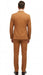 Men’s Vitali Brand Rustish Orange Brown Copper Color Double Breasted Slim Fit Suit