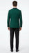 Men’s Emerald Green Tuxedo Jacket with Black Satin Shawl Lapel | Prom Dinner Blazer