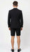 Men’s Black and White Tuxedo Shorts Suit – Modern Formal Tuxedo with Short Pants for Wedding, Party and Special Events