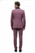 Men's Rose Pink Tuxedo Suit – Luxury Three-Piece Formal Wear with Black Satin Lapel Dusty Mauve Color