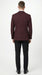 Men’s Burgundy Pinstripe Blazer – Classic Tailored Formal Jacket for Business, Office and Evening Wear