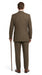 Men’s 1930s Brown Plaid 3 Piece Suit, Vintage Formal Wedding Business Dress Suit Set