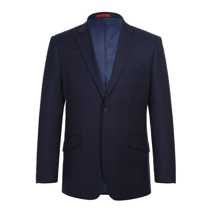 293-29 Men's Slim Fit Checked Suits - Image 2