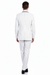 Men’s White and Royal Blue Pinstripe 3-Piece Suit – Classic Fit Blazer with Vest, Pants, and Tie