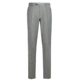 293-17 Men's Slim Fit Notch Lapels Gray Solid Suits - Image 2