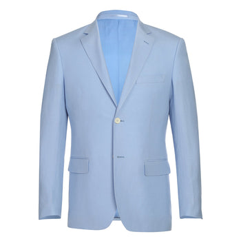 611-5 Men's New Slim Fit Checked Linen Suits - Image 2