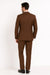 Men’s Light Brown Tuxedo Suit with Black Satin Lapel – 3 Piece Formal Wedding & Prom Outfit - Country Look