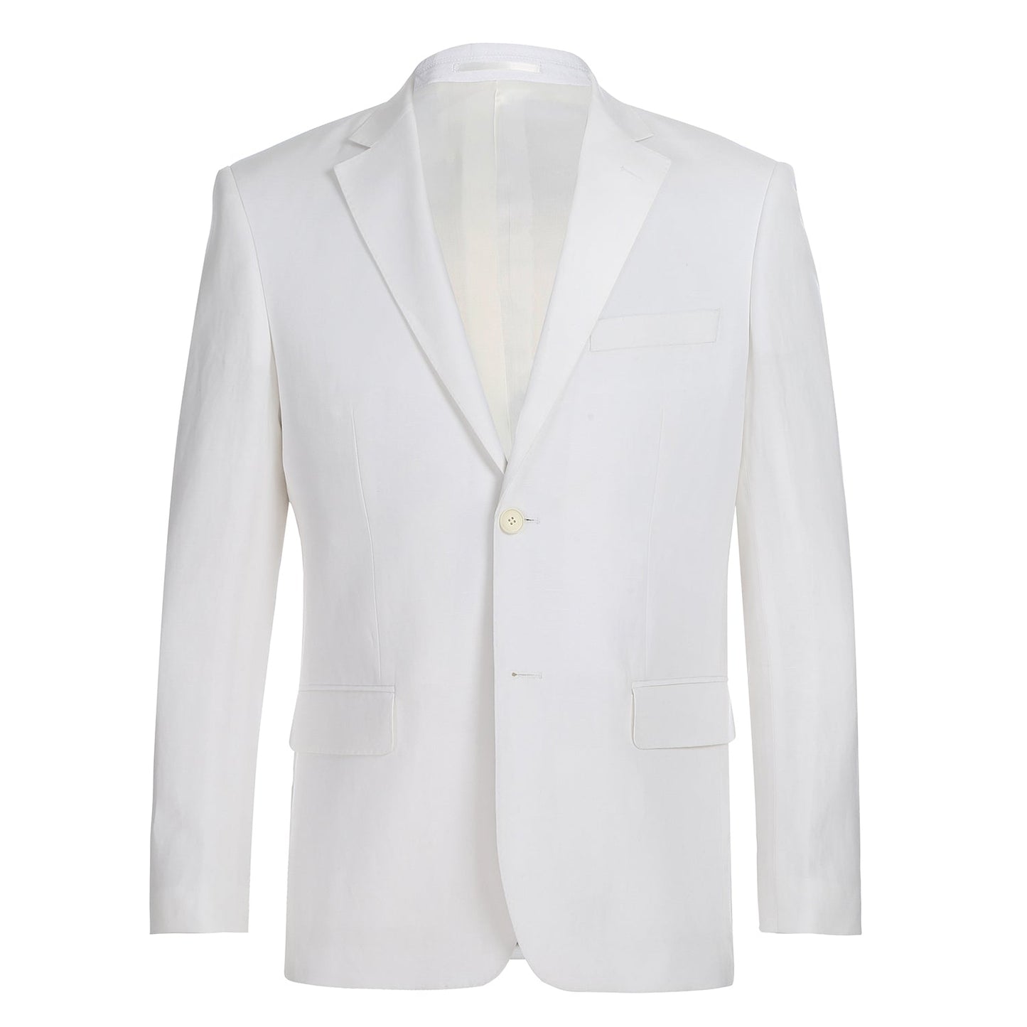 611-2 Men's New Slim Fit Checked Linen Suits - Image 2