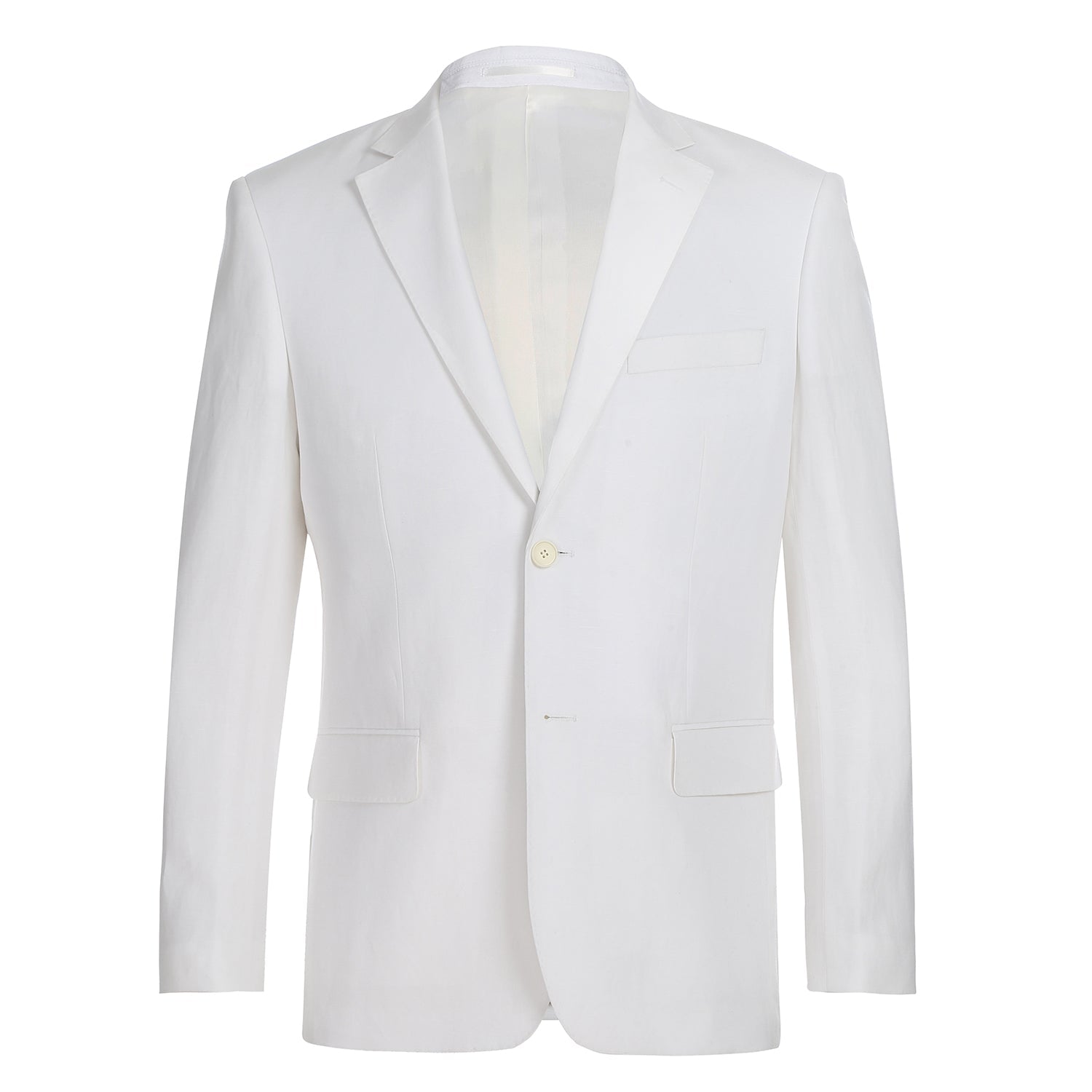 611-2 Men's New Slim Fit Checked Linen Suits - Image 2