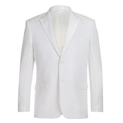 611-2 Men's New Slim Fit Checked Linen Suits - Image 2