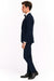 Men’s Navy Blue  Tuxedo with Satin Peak Lapel With Matching Color Lapel Sateen – Formal 2 Piece Suit