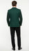 Zacchi Brand Men’s Dark Green Textured Blazer – Classic Single Button Sport Coat with Notch Lapel Formal Jacket