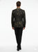 Men’s Black and Gold Embroidered Luxury Blazer – Designer Floral Pattern Wedding & Party Jacket (Sim534)