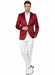 Premium Men's Burgundy  Satin Slim Fit Blazer – Elegant Party & Wedding Suit Jacket in Maroon Wine Color