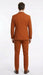 Vitali Brand Men’s Burnt Orange Double Breasted Suit – in Rust Brick Copper Color
