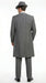 Men’s Grey Pinstripe Zoot Suit 3 Piece – 1920s Gangster Vintage Wide Lapel Suit with Vest for Wedding, Party