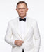 Men’s Pure White Dinner Jacket Blazer – James Bond Style Formal Tuxedo Blazer for Wedding, Black Tie & Evening Wear