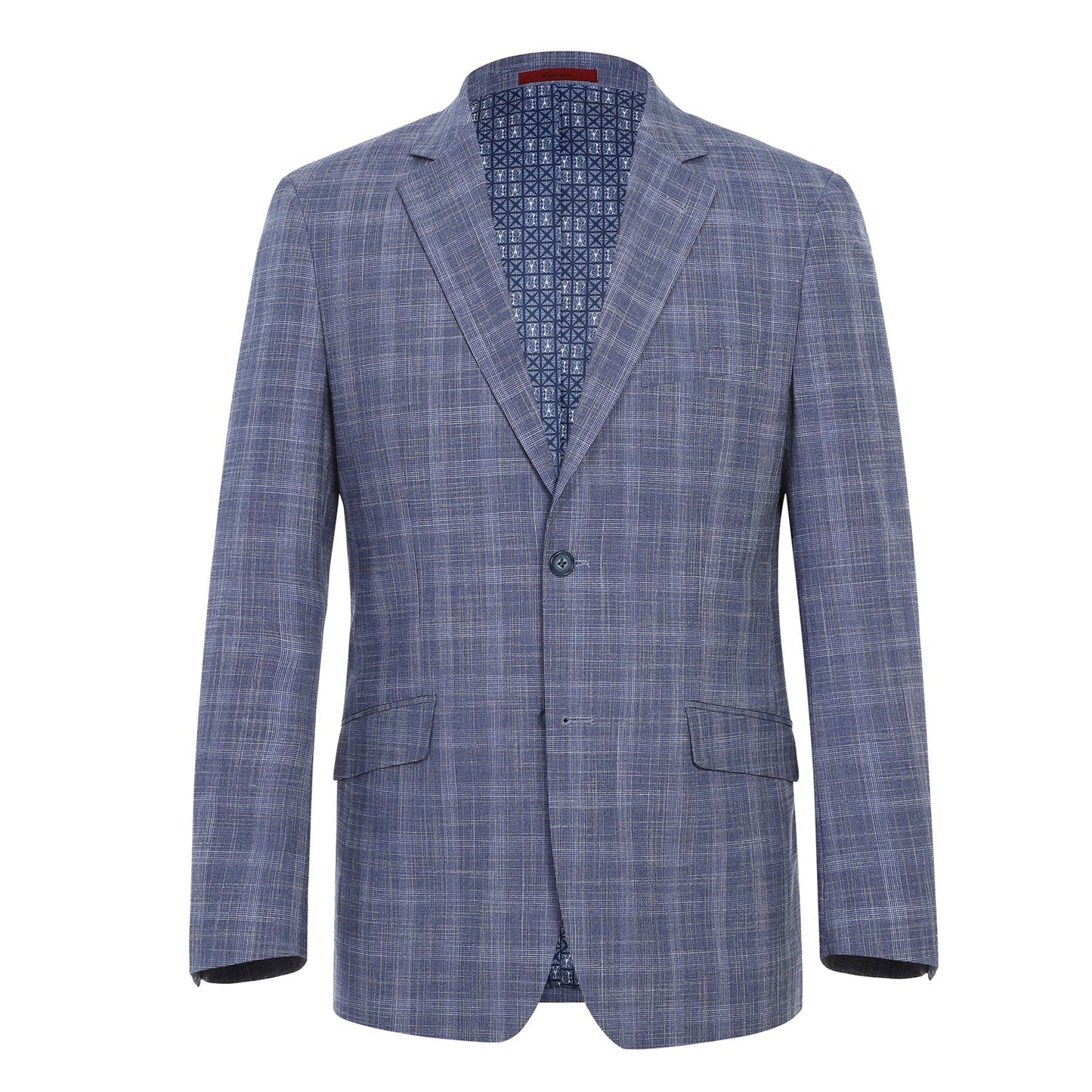 Renoi Designer Suit 293-24 Men's Slim Fit Checked Suits