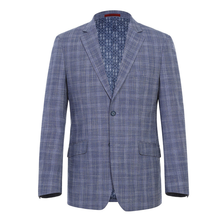 Renoi Designer Suit 293-24 Men's Slim Fit Checked Suits