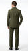 Men’s Olive 3 Piece Suit with Blazer, Vest and Pants, Formal Wedding Business Dress Suit