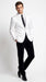 Men’s White Disco Blazer 1980s Sequin Style Jacket – Lapel Collar Party Blazer, Formal Evening Wear, Halloween Masquerade Club Outfit