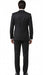 Men’s Black and White Lapel Prom Tuxedo Suit + Black Vest + Black Pants Peak Lapel