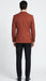 Men’s Brick Copper Rust Color  Blazer – Slim Fit Formal and Party Wear Jacket in Burnt Orange Sport Coat