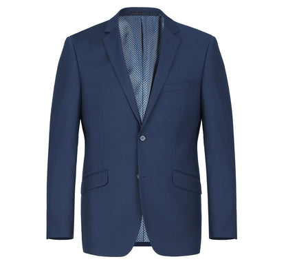 Renoi Designer Suit 2110-19 Men's Slim Fit Solid Stretch 2-Piece Suit