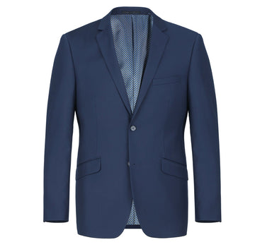 Renoi Designer Suit 2110-19 Men's Slim Fit Solid Stretch 2-Piece Suit