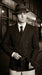 Men’s Black Pinstripe Blazer with White Pants 1920s Gangster Mob Boss Style Suit – Double Breasted Vintage Formal Jacket, Classic Party Costume Wear