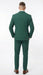 Vitali Brand Men’s Emerald Green Double Breasted Suit – Modern Fit Side Vented