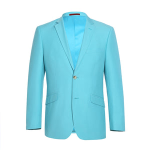 201-59 Men's 2-Piece Slim Fit Single Breasted Notch Lapel Suit - Image 2