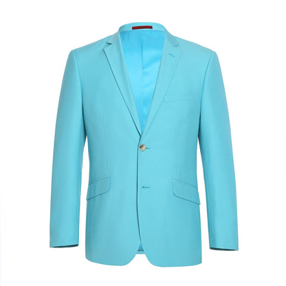 201-59 Men's 2-Piece Slim Fit Single Breasted Notch Lapel Suit - Image 2