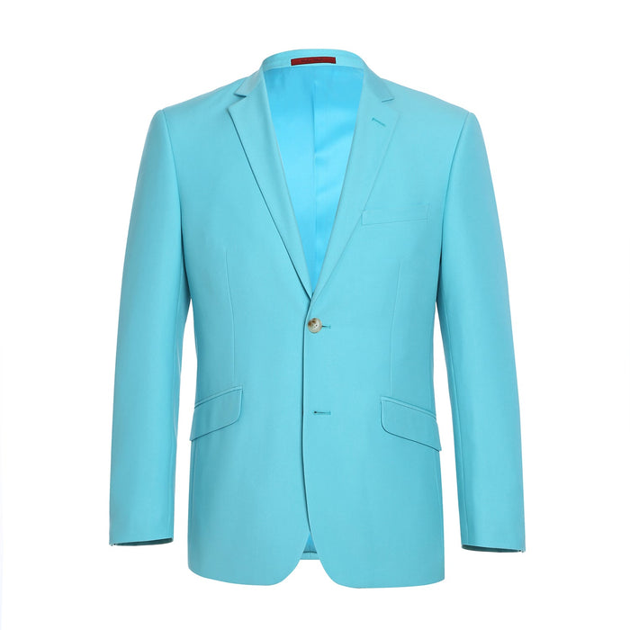 201-59 Men's 2-Piece Slim Fit Single Breasted Notch Lapel Suit - Image 2