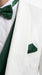 Men’s White and Hunter Green 3 Piece Suit – Elegant Formal Suit with Vest, Wedding Tuxedo Suit for Prom and Party Wear