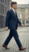 Men’s Navy Blue Pinstripe 3 Piece Suit, Thomas Shelby Inspired Vintage Formal Suit for Weddings, Parties, Prom, and Special Events