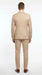 Vitali Men’s Tone on Tone Beige Pinstripe 2 Piece Suit, Double Breasted Summer Dress Suit for Weddings, Tan Beige Shadow Pinstripe