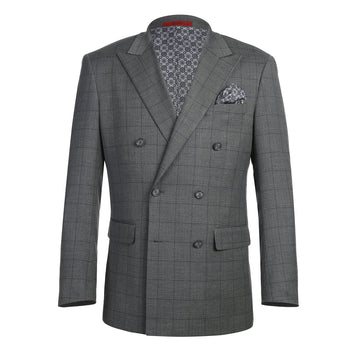 293-44 Men's Double-Breasted New Slim Fit Suits - Image 2