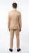 Men’s Champagne Gold Paisley Prom Tuxedo, Formal Dinner Suit for Prom, Weddings, Parties in Tan Color