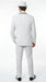 Men’s White Pinstripe 1920s Gangster 3 Piece Suit, Black Contrast Formal Costume Suit for Parties, Prom, Weddings, and Theme Events