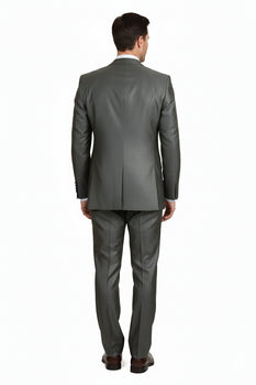 Men’s Olive Green 3-Piece Suit – Classic Fit with Vest and Tie Pleated Pants Three Buttons