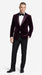 Mens Plum Eggplant Velvet Blazer Jacket – Luxury Velvet Dinner Jacket for Wedding, Tuxedo Events, Formal Parties in Burgundy Color