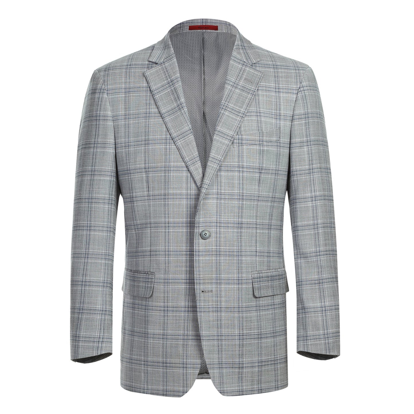 293-23 Men's Classic Fit Checked Suits - Image 2