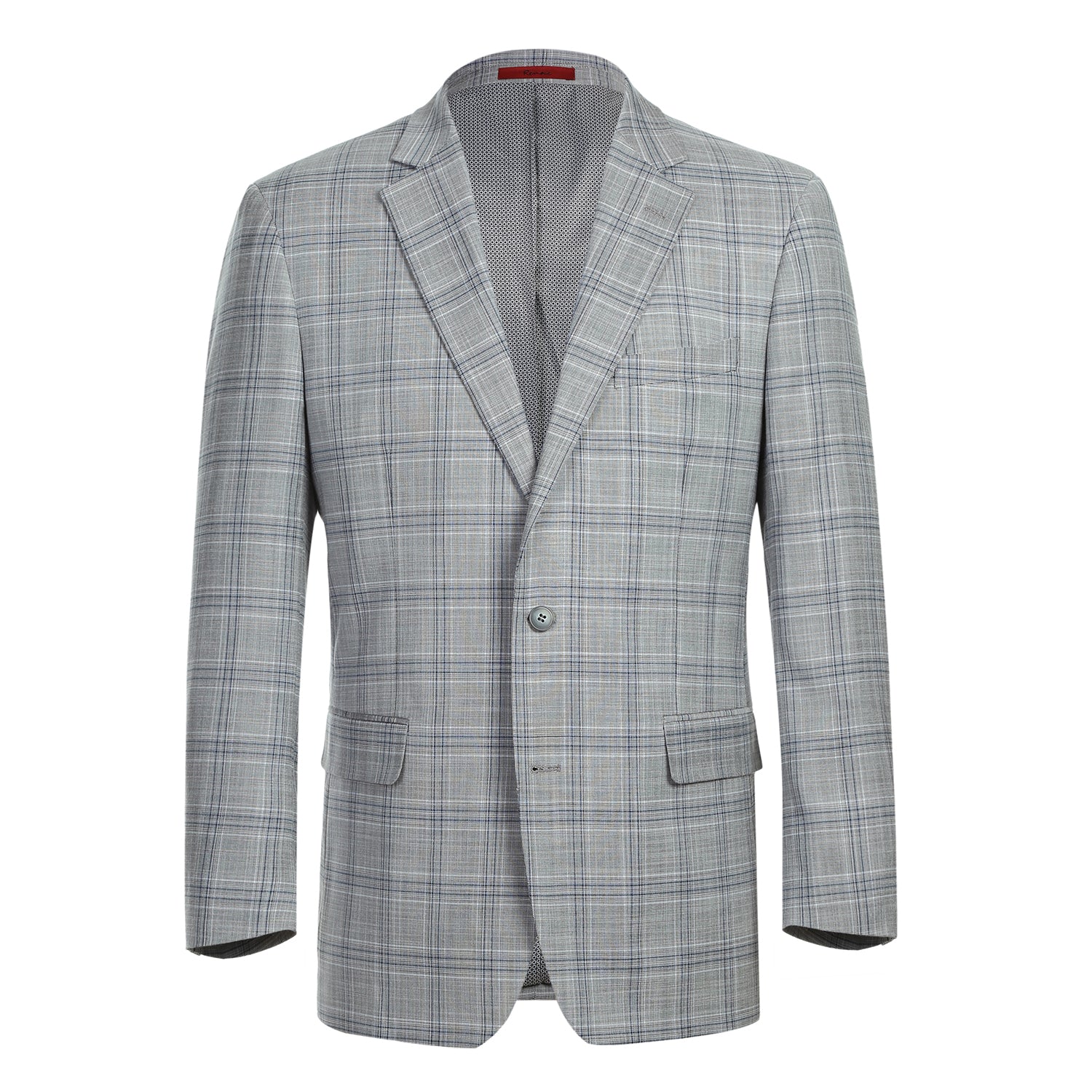 293-23 Men's Classic Fit Checked Suits - Image 2